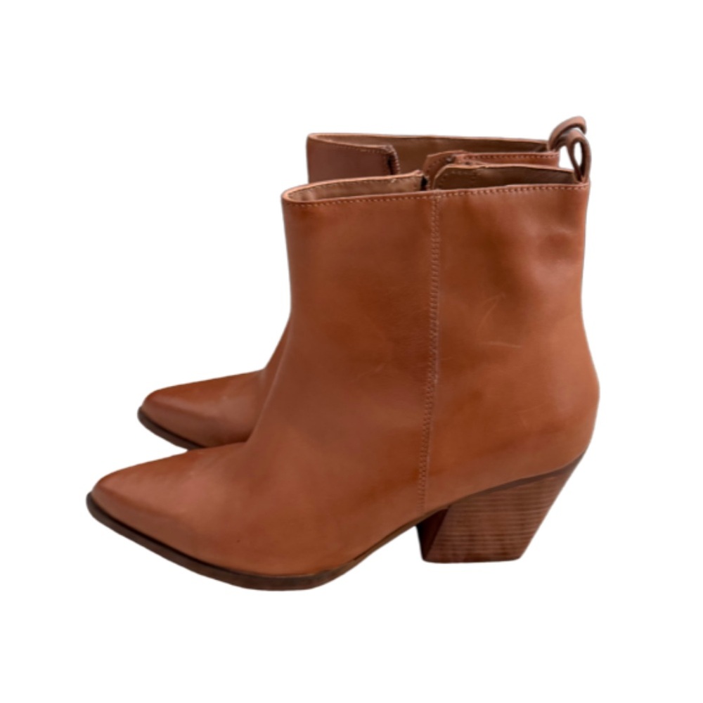 Brown Leather Ankle Boots